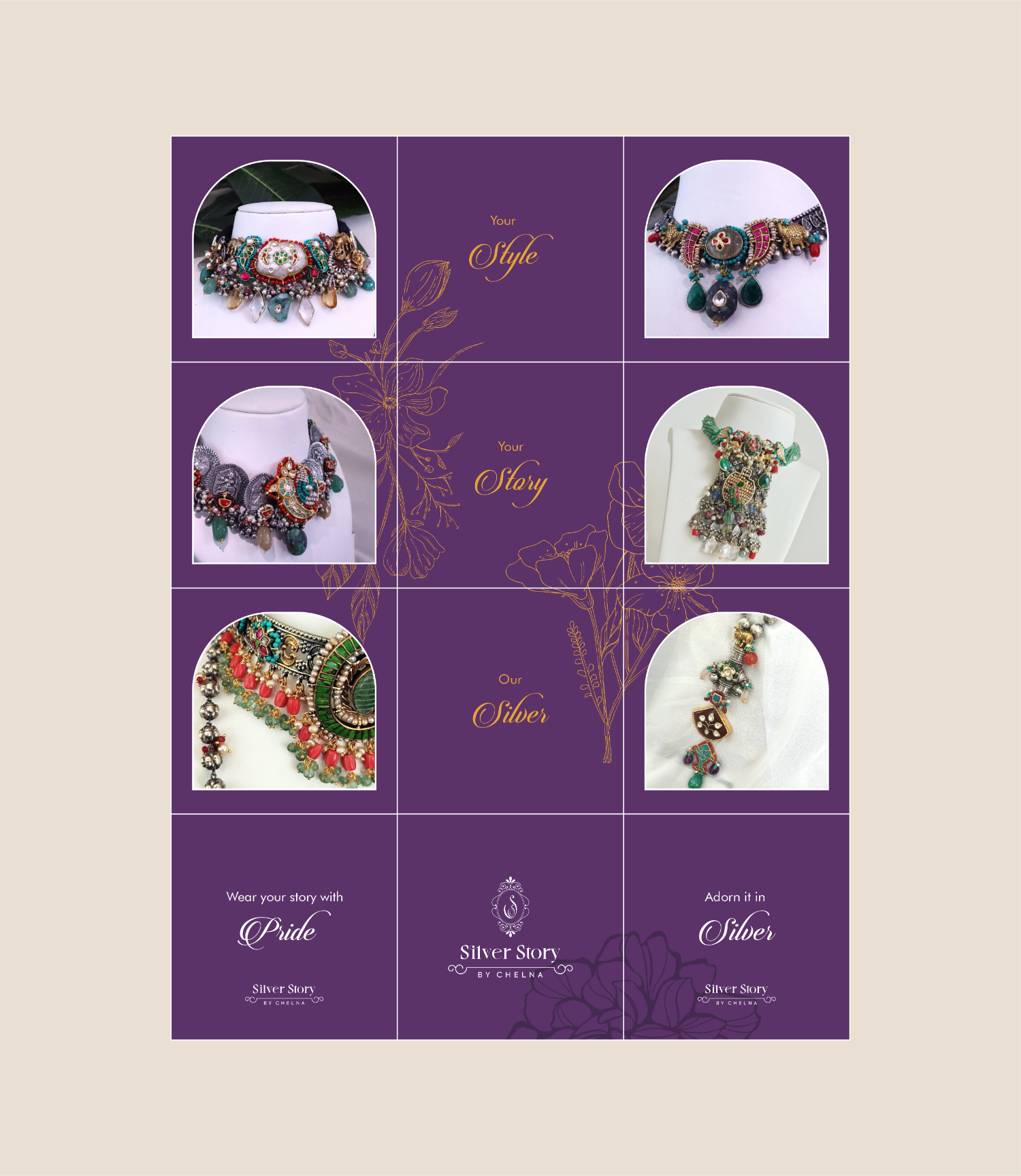 Silver Story Instagram grid — free silver coin offer and product campaign